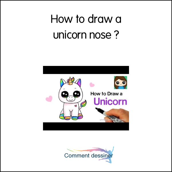 How to draw a unicorn nose